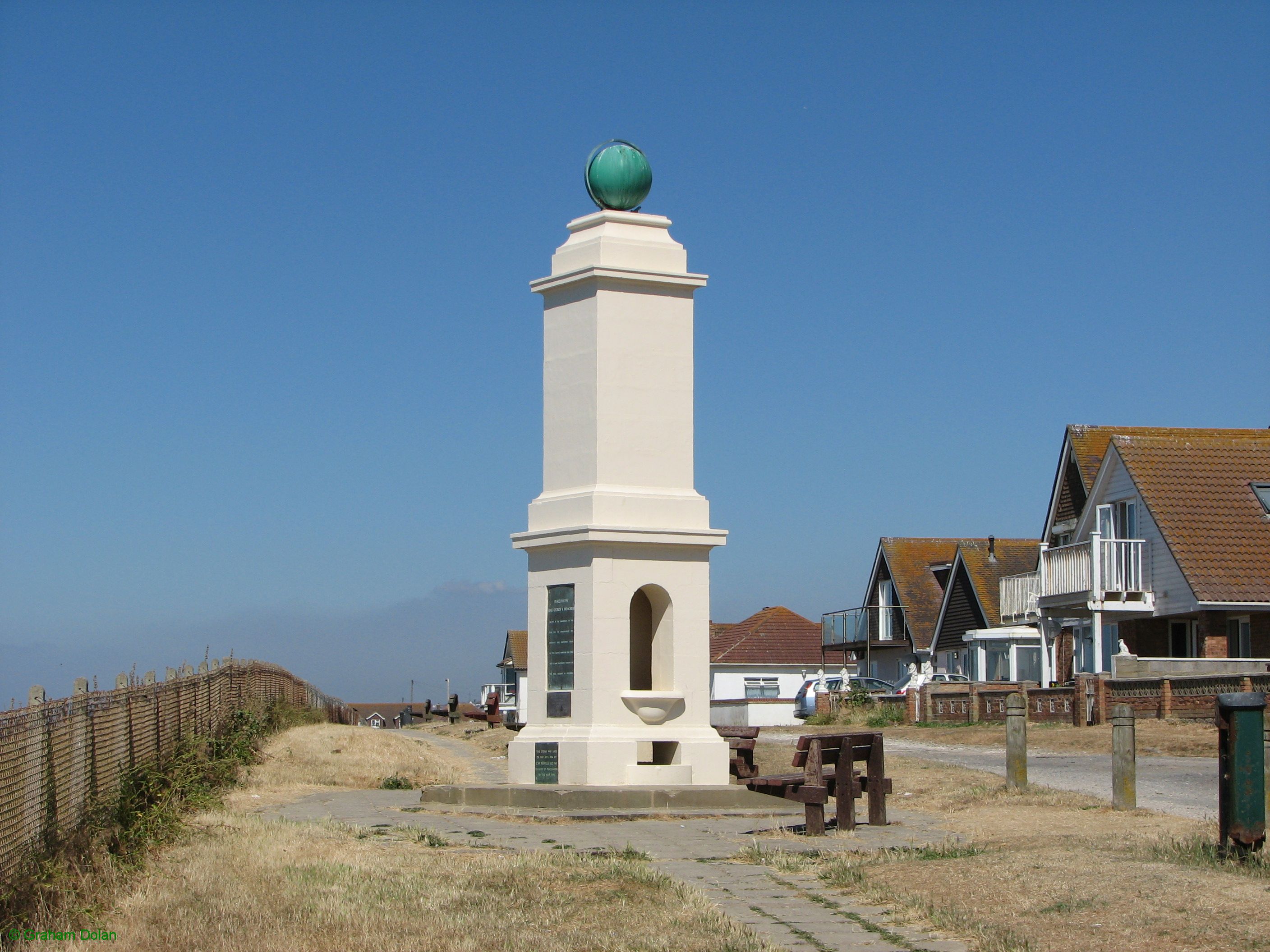 Greenwich Meridian Marker; England; East Sussex; Peacehaven